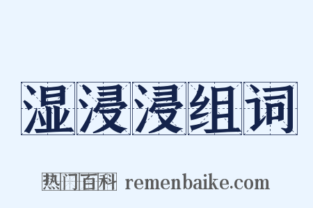 湿浸浸组词是什么意思的图片